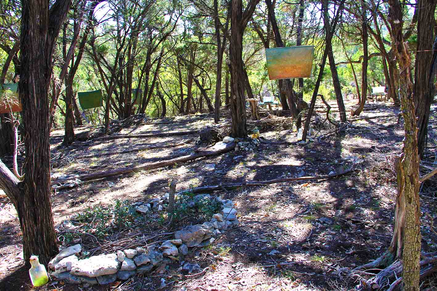 Photo of land art made in austin texas by artist dapacu